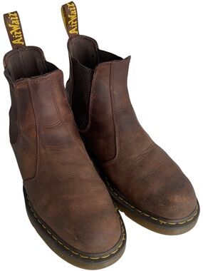 Dr. Martens Brown Leather Chelsea Slip Resistant Safety Boots Men’s Size 12